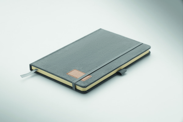 Bilježnica A5 formata s tvrdim RPET omotima Cordi Note - Siva