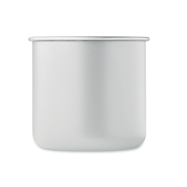 Recycled stainless steel mug Caribu - White