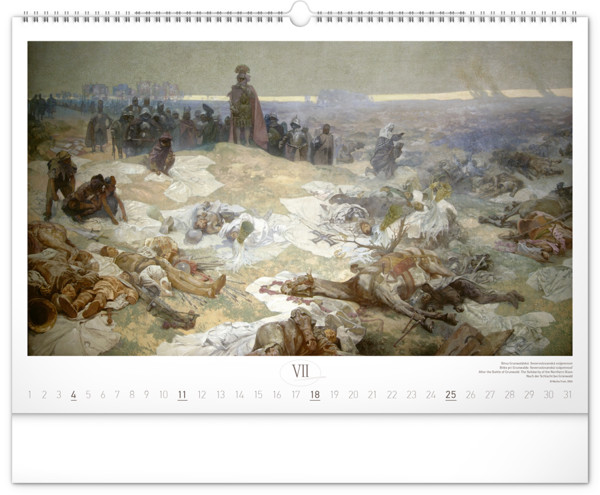 Notique Nástěnný Kalendář Slovanská Epopej – Alfons Mucha 2027, 48 x 33 cm