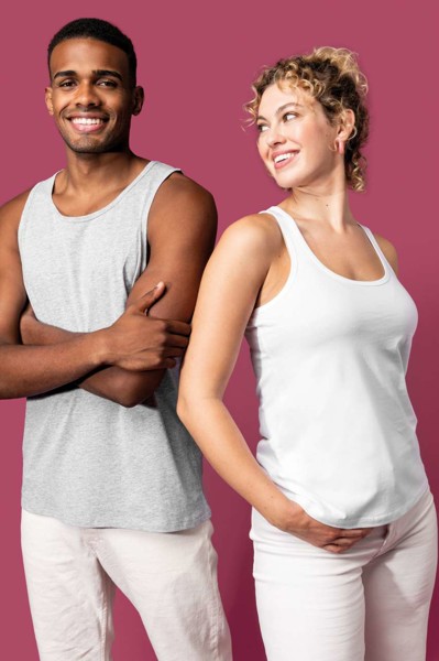Eco-Friendly Men Tanktop - White / M
