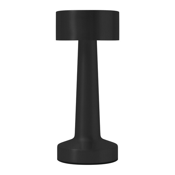 Stolová lampa z nehrdzavejúcej ocele Mushroom - Čierna
