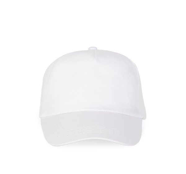 First - 5 Panels Cap - White