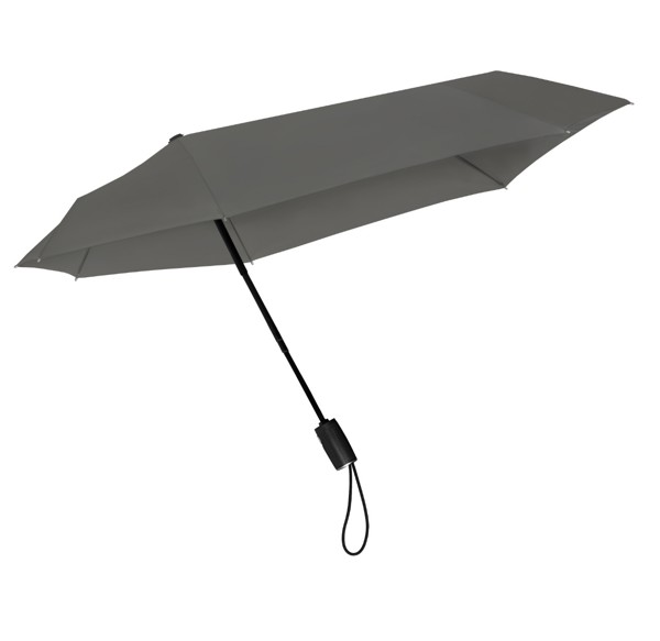 STORMaxi - Parapluie pliant tempte arodynamique - Ouverture et fermeture automatique - Impermable au vent -  90 cm - Gris