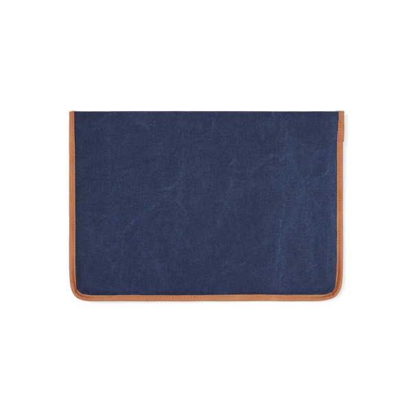 Obal na 14" notebook VINGA Bosler z GRS recykl. canvas - Námornícka Modrá