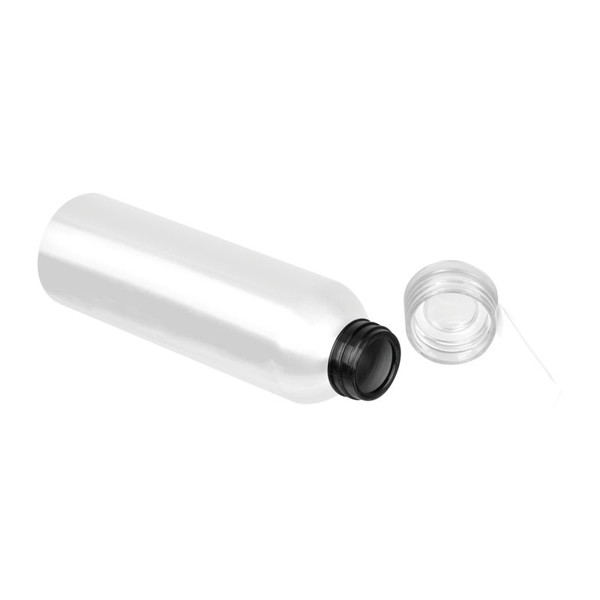 Recycled Aluminium Bottle with Cork 600 ml - White
