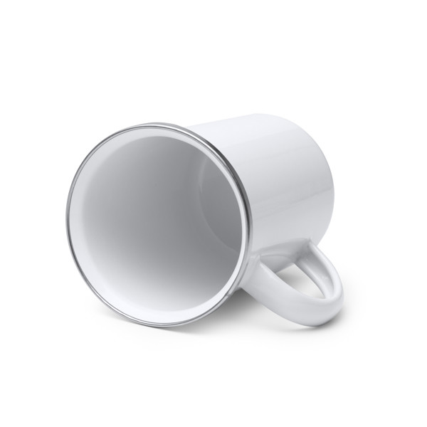 Personalised enamel metal mug 380 ml