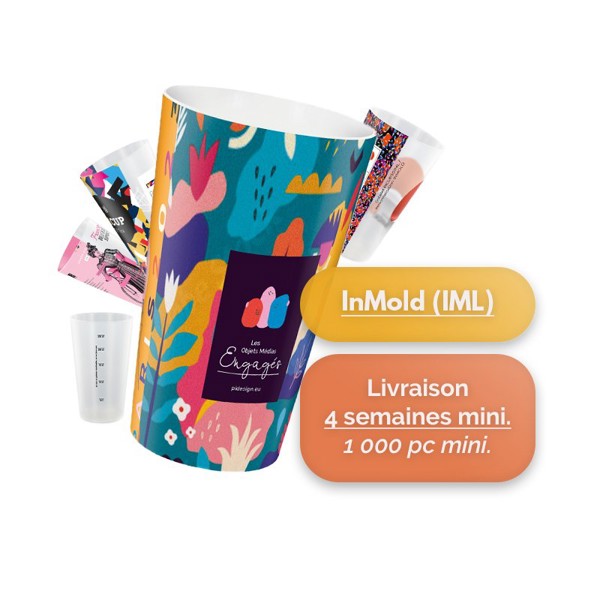 30 cl stackable plastic cup - Commande / Translucide