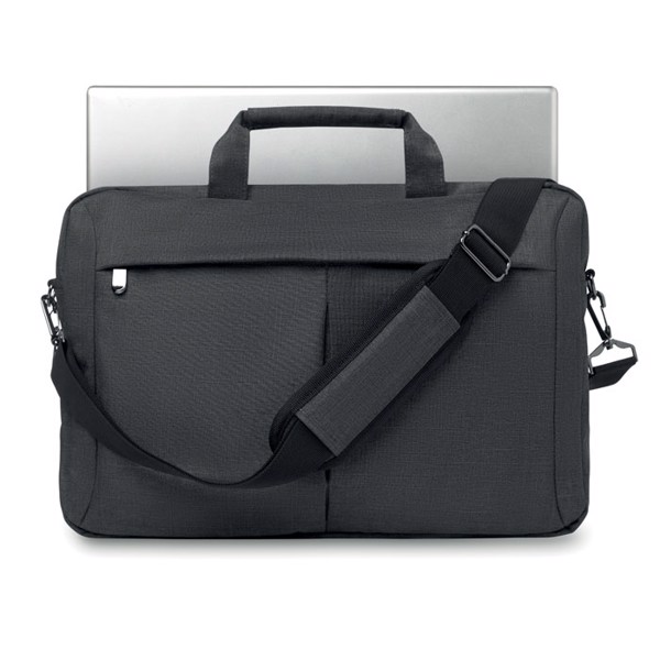 Laptop bag in 2 tone 360d Stockholm - Grey