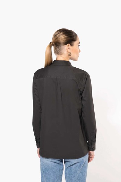 Ženska pamučna košulja dugih rukava Nevada - Tamno Siva / 2XL