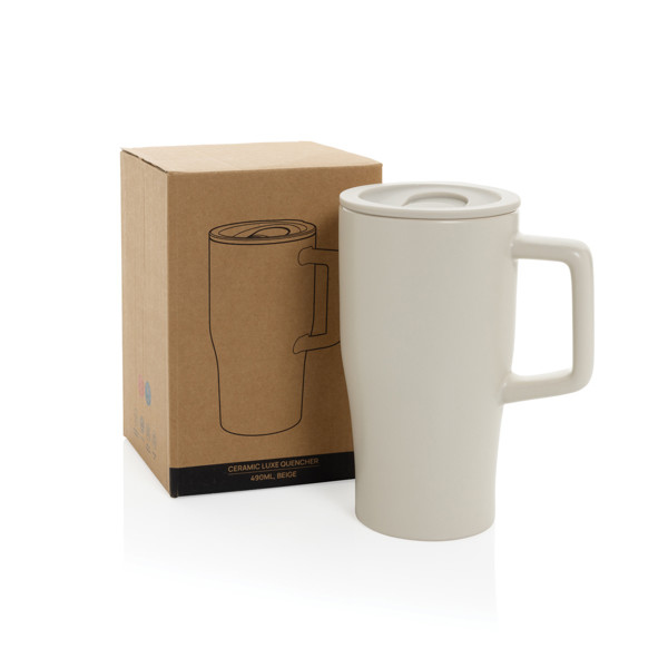 Keramický hrnek Luxe Quencher 490ml - Warm Brown