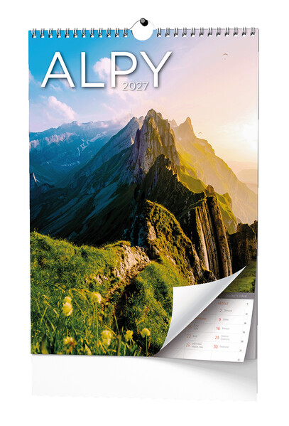 Nástěnný Kalendář - Alpy - A3
