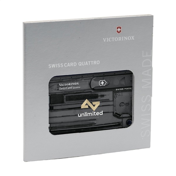 Victorinox Swisscard Quattro - Transparent Black