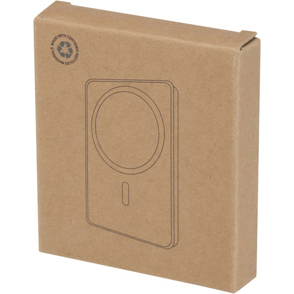 Acrab 15 W 5.000 mAh magnetische kabellose Powerbank mit 20 W PD aus recyceltem Kunststoff - weiss