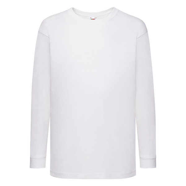 Kids Valueweight Long Sleeve T - White / 140 (9-11)