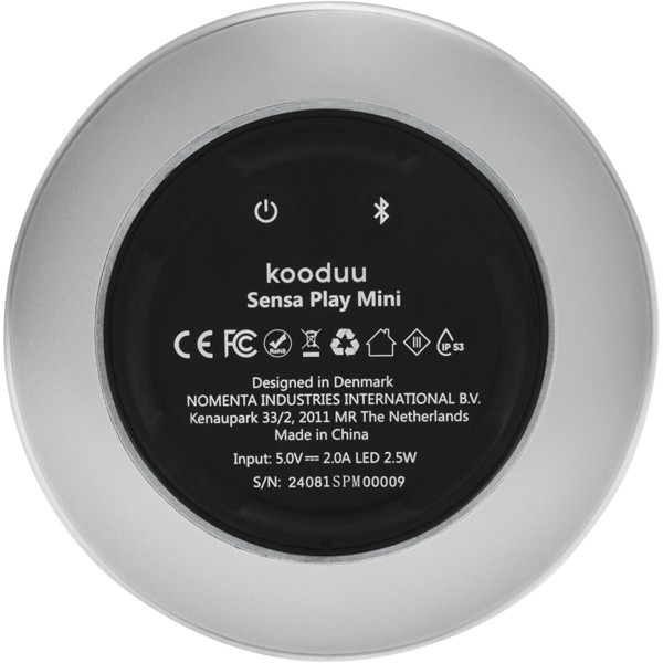 Kooduu Sensa Play Mini Tragbarer JBL Lautsprecher mit Leuchte - weiss