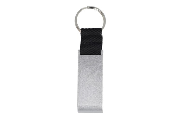 3-in-1 bottle opener key ring - Silver