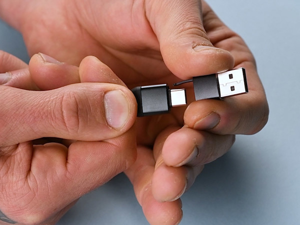 6 in 1 USB cable RICO - black