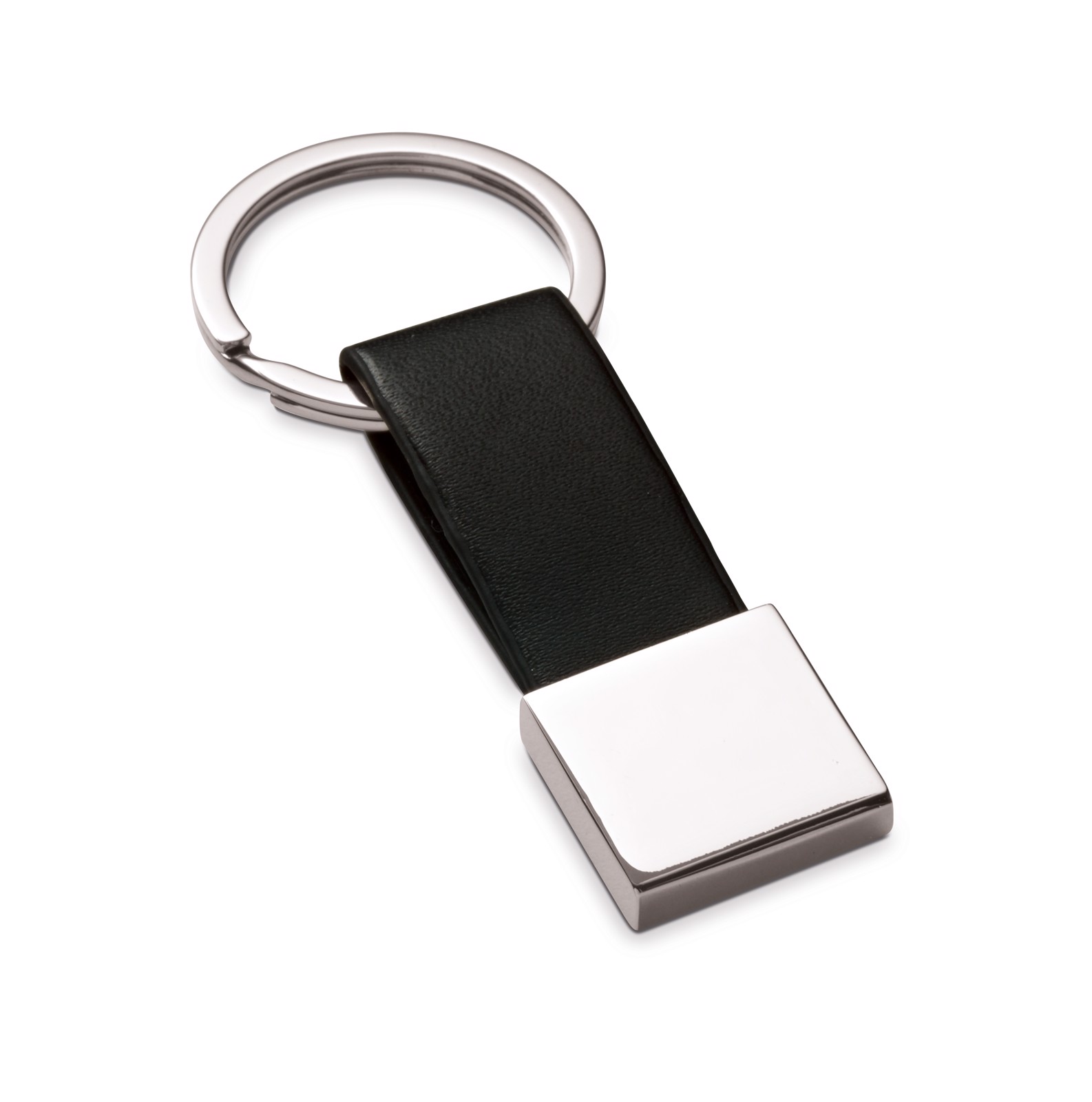 BUMPER. Keyring in metal and imitation leather - Black