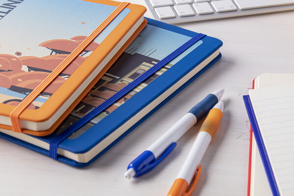 Bloc-notes Nopuk Line A5 - Bleu