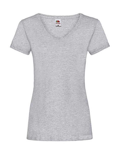 Ladies Valueweight V-Neck T - White / XL