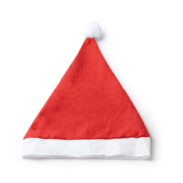 Personalizable kids' Santa hat with coloring strip