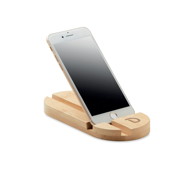 Bamboo tablet/smartphone stand Robin