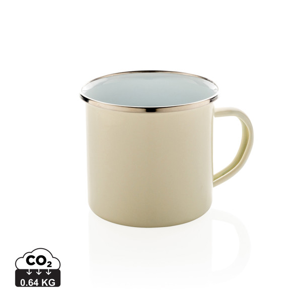 Vintage enamel mug - Natural