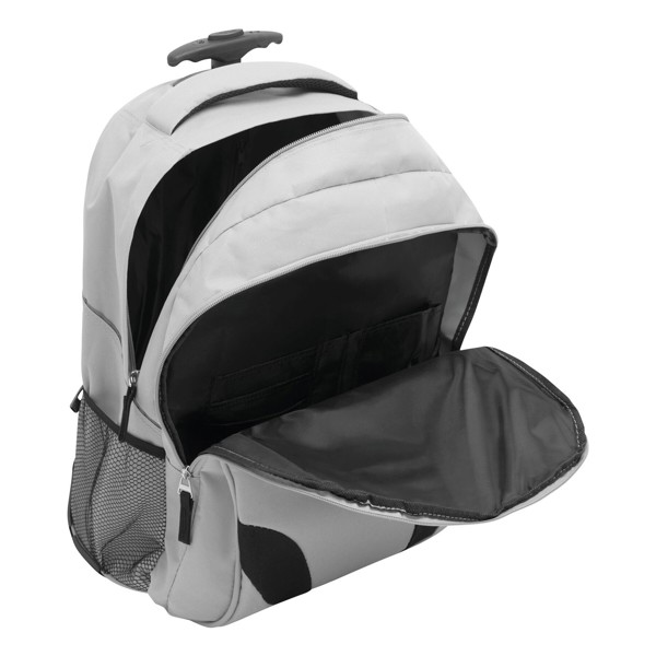 Trolley backpack, 600D polyester, laptop pocket - Grey