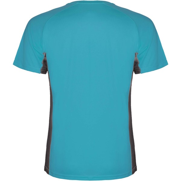 Camiseta deportiva de manga corta para hombre Shanghai Azul turquesa Dark Lead L