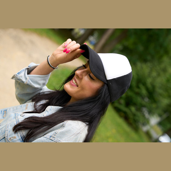 5-panel Trucker Cap Egmond - Black