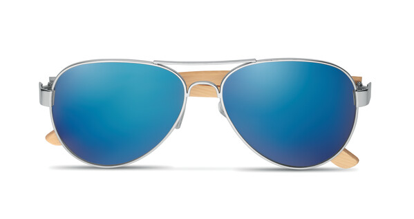 Lunettes de soleil en bambou Honiara - Bleu