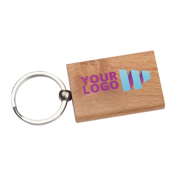 Wood Key Ring Massachusetts