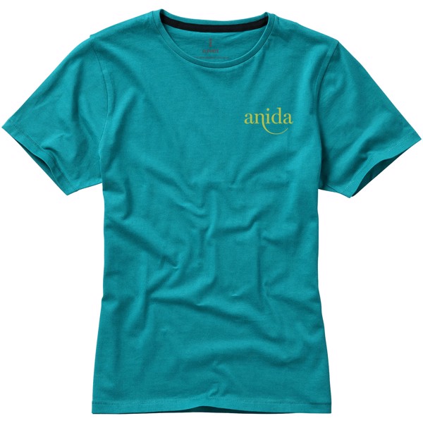 T-shirt de manga curta Nanaimo de mulher - Azul água / S