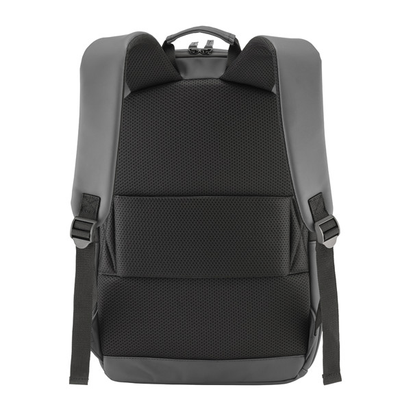 Water-Resistant Soft Pu (15") Backpack - Urban Grey