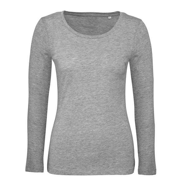 T-Shirt B&C Inspire Manga Comprida Women - 100% Algodão Orgânico Ou Em Conversão