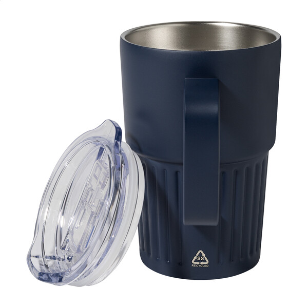Mug Thermos Streaky Grab - Bleu Foncé
