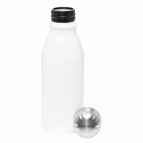 Aluminium Trinkflasche Fancy - Weiß