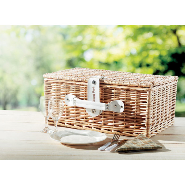 MB - Wicker picnic basket 2 people Mimbre