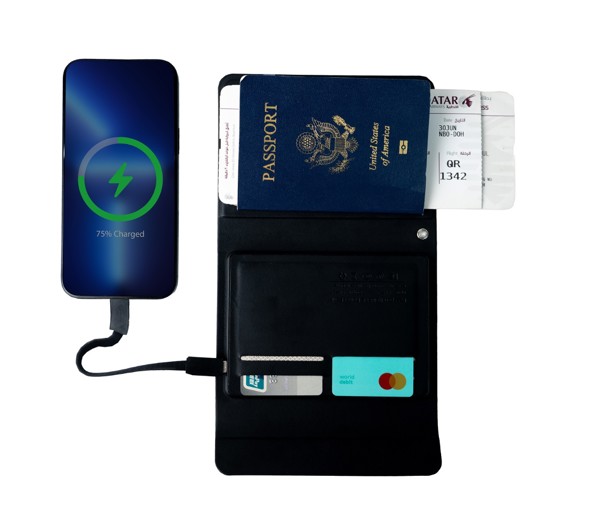 Cestovná powerbanka na pás s RFID ochranou 4000mAh