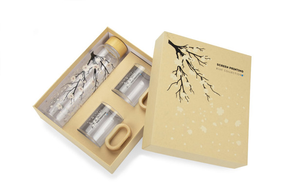 Drink set with bamboo elements TRINKLA