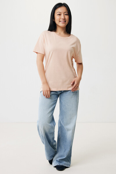 Dámské tričko IQONIQ Yala z recykl. bavlny - Peach Perfect / XS