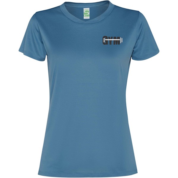 T-shirt de sport Slam à manches courtes pour femme - Storm blue / XL