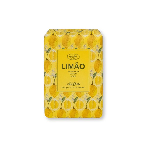 FRUTADOS II. Sabonete com base em sabão vegetal e enriquecido com óleo de coco (160g) - Amarelo