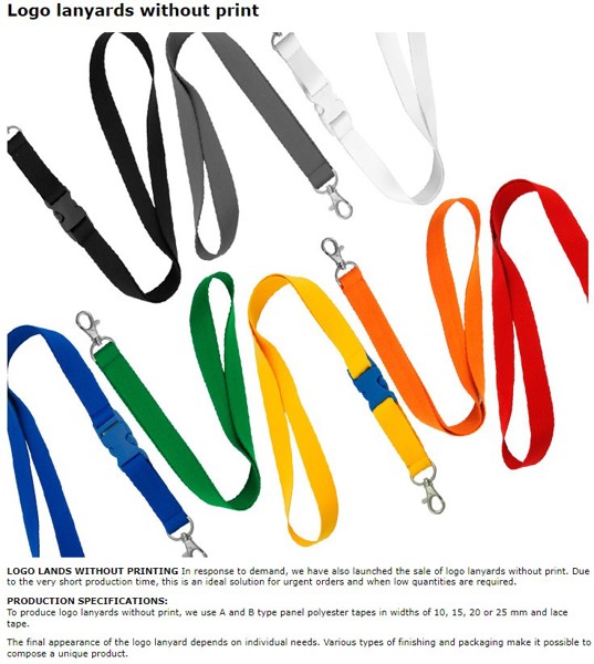 Lanyards - custom made