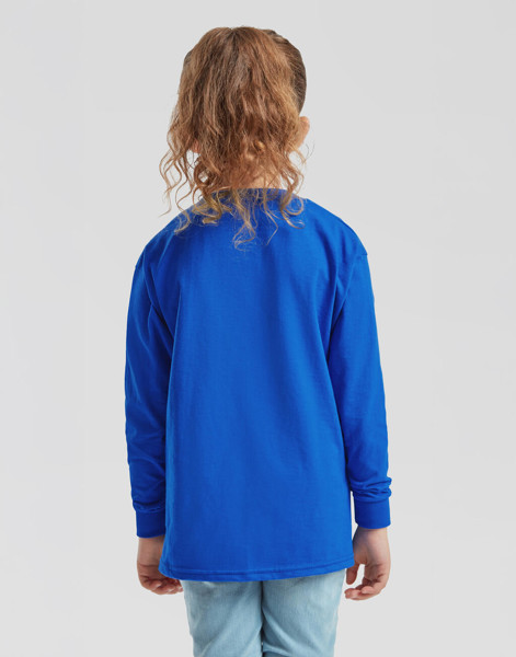 Kids Valueweight Long Sleeve T - White / 140 (9-11)