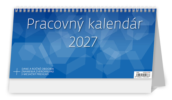 Plánovací stolní kalendář Pracovný 2027