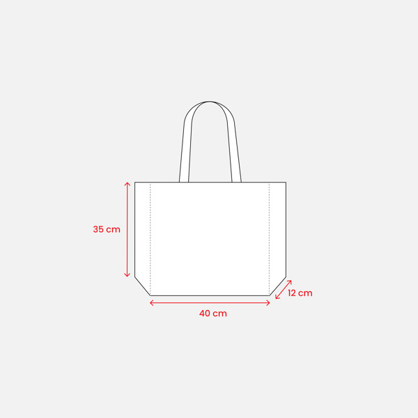 Laminated Non Woven Thermowelded Shopping Bag, Long Handles And Gusset - Silver