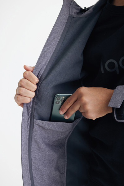 Iqoniq Makalu moška soft shell jakna 5000 mm, 300 g/m² - Heather srednje siva / 2XL