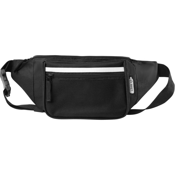 Journey GRS RPET waist bag - Solid Black