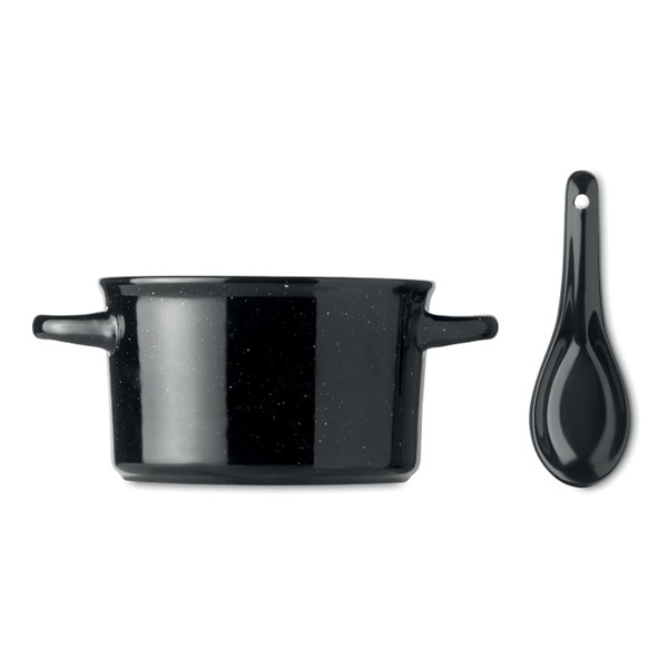 Ceramic vintage bowl 550 ml Piga Bowl - Black